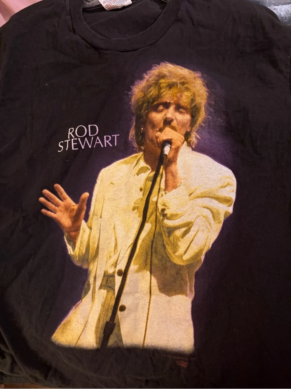 VINTAGE ❇️ Rod Stewart 1993 “A Night To Remember” Concert 🎶 T-shirt - Black XL